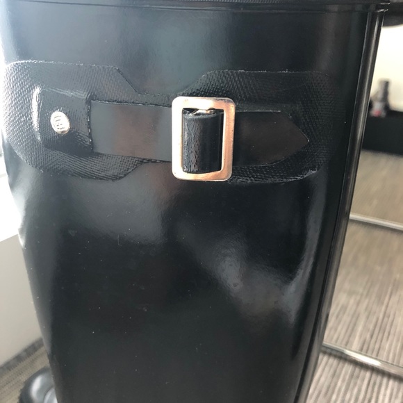 (With sock) Hunter high gloss women size 8 black - Picture 6 of 8